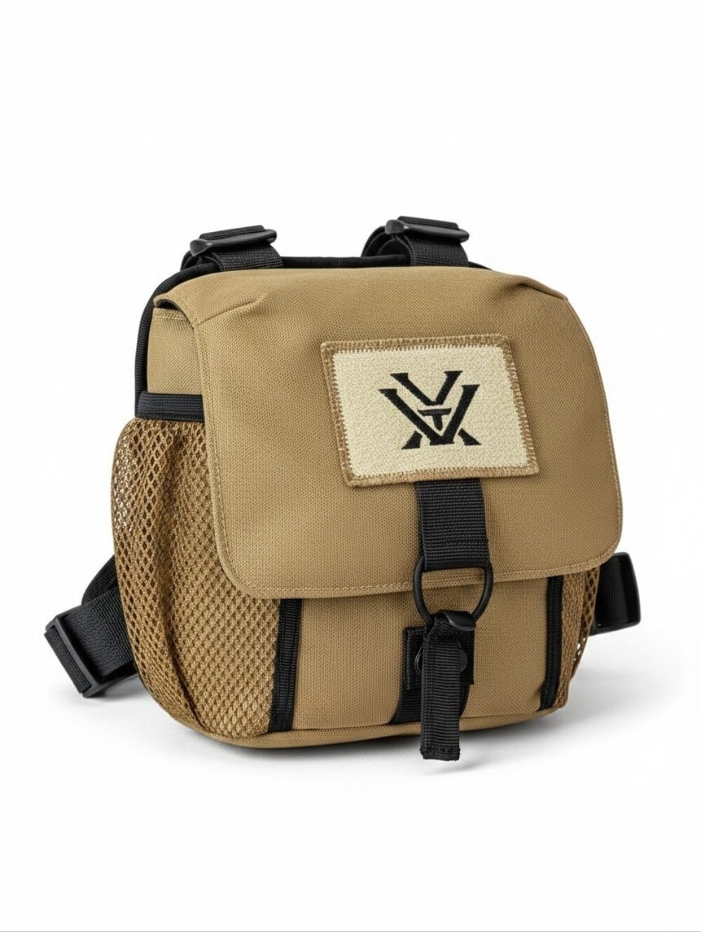 Vortex Binocular Harness Chest Pack Hunting Bino Bag Tan Black